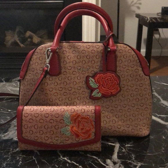 Guess Handbags - Matching Rose purse and wallet GUESS